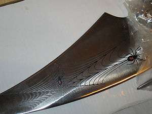 16 Inch Bowie Knife Type – Black Widow Design on Blade & Pommel 