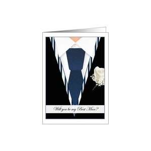  Tux Best Man Wedding Invitations Paper Greeting Cards Card 