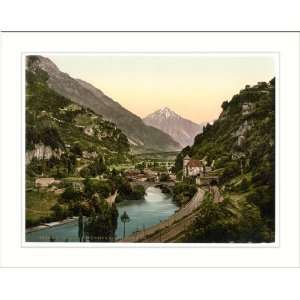   tunnel Valais Alps of Switzerland, c. 1890s, (L) Library Image Home