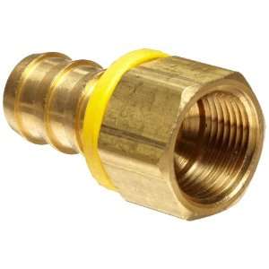 Anderson Metals Brass Push On Hose Fitting, Connector, 5/8 Barb x 1/2 