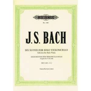  Bach J.S.   Six Cello Suites, BWV 1007 1012   transcribed for Viola 