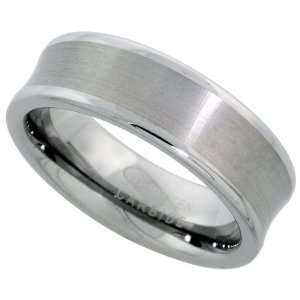 Cobalt Free TUNGSTEN CARBIDE 7 mm (9/32 in.) Concaved Comfort Fit Band 