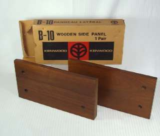 VTG NOS B 10 Kenwood KX 1030 830 Side Wood Panels Cassette Cabinet 