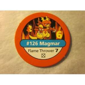   1999 Pokemon Chip Red #126 Magmar 6 Flame Thrower 7 