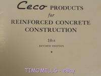 Vintage CECO Concrete Forms Construction Catalog 1940s  