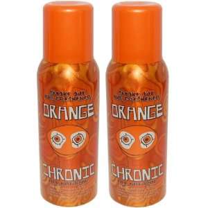  2 Orange Chronic Smoke Out AIR Freshener Spray 4 Oz Large 