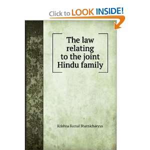   Hindu Family Krishna Kamal BhattÃ¡chÃ¡ryya  Books