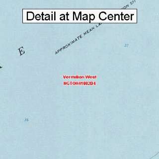  USGS Topographic Quadrangle Map   Vermilion West, Ohio 