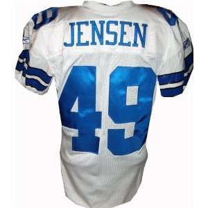  J. Jensen #49 Cowboys Game Issued White Jersey (Tagged 