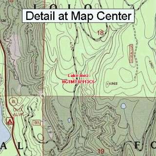  USGS Topographic Quadrangle Map   Lake Inez, Montana 