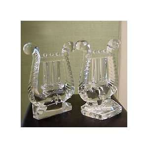  Godinger LYRE 24% BOOKEND PAIR