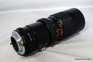 Minolta Asanuma 80 250mm f4.5 MC Lens manual focus zoom constant 