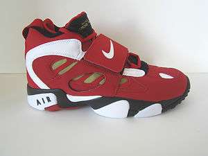 new nike air diamond turf 2 deion sanders authentic color red/white 