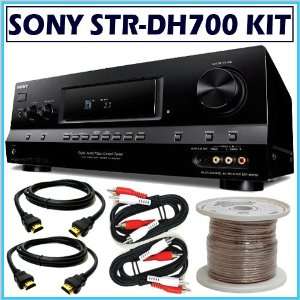 Sony STR DH700 7.1 Channel Audio Video Receiver + Accessory Kit