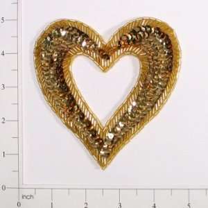  Heart Outline Sequin Applique Arts, Crafts & Sewing