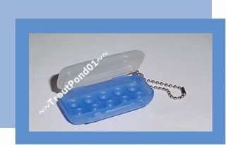 TUPPERWARE Egg Carton Keeper Keychain DARK BLUE Rare  