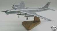 Tu 95 Bear Tupolev Airplane Desk Wood Model Art Big New  
