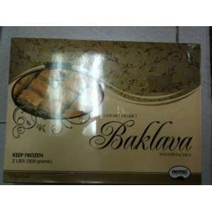 Turkish Baklava with Pistachios 2 lbs  Grocery & Gourmet 