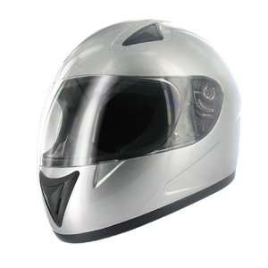  HCI 75 Silver Full Face Motorcycle Helmet (X Small 