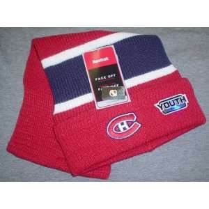   Canadiens Youth Toboggan Cuffed Knit Hat By Reebok