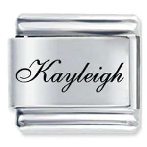   Script Font Name Kayleigh Gift Laser Italian Charm Pugster Jewelry
