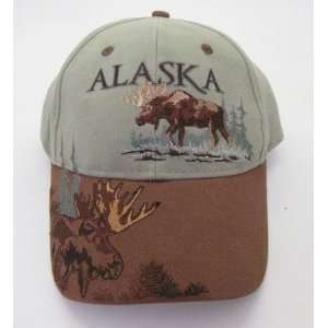  New Alaska Bull Tundra Moose Ball Cap Hat Deluxe 