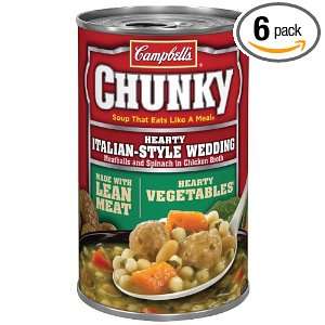   Chunky Hearty Italian Wedding Style Soup, 18.80 Ounce (Pack of 6