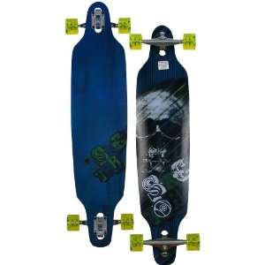  Sector 9 Carbonite Longboard Skateboard   Blue / Yellow 
