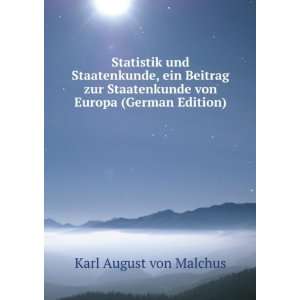   von Europa (German Edition) Karl August von Malchus Books