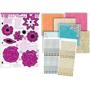  Hot Off The Press   3 D Flower Page Arts, Crafts & Sewing