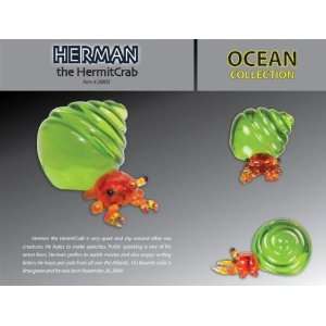  Herman Hermit Crab Glass Figurine Toys & Games