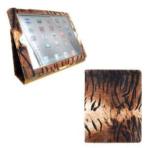  Leather Case for iPad 2 2nd Generation Animal Series   [TIGER Print 