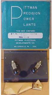 T04) Vintage Pittman Precision Power Plant Throttle NOS  