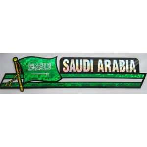  Saudi Arabia   3 x 12 Bumper Sticker Patio, Lawn 