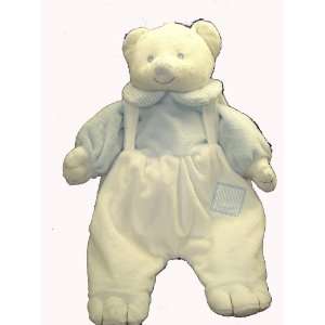   Super Soft Pajama Bag/Diaper Holder Blue Teddy Bear Lovie Banky Baby