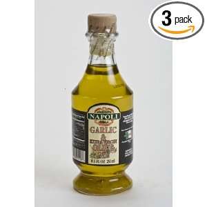 Napoli Flavored Olive Oil with Garlic 8.5oz (Pack of 3)  