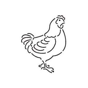  Quilt Stencil Bantam Chicken   3 Pack