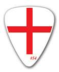 St. George Cross Flag England UK   25 GUITAR PICKS   PIC1054   Free 