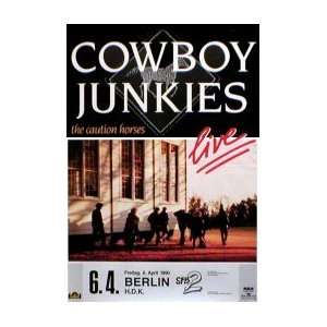 COWBOY JUNKIES Caution Horses Tour   Berlin 6th April 1990 