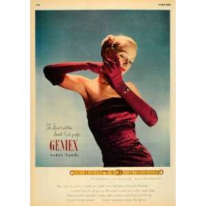  1947 Ad Gemex Watch Band Fashion Jewelry Union New Jersey 