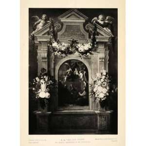 1939 Photogravure Van Der Baren Mystic Marriage Saint Catherine Angel 