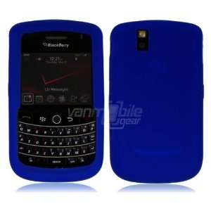  VMG BlackBerry Tour Soft Silicone Skin Case   Blue Premium 