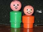 Mint condition wooden / Metal Rivets Dad and Boy Fisher Price Little 
