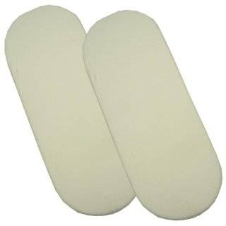 Pack of 2 Fitted Cotton Moses Basket Sheets   Cream