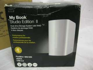 My Book Studio Edition II 4 TB External Harddrive 2 x 2TB Dual Drive 