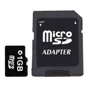  Micro SD / Transflash Memory Card with Adaptor, 1GB 