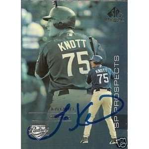  Jon Knott Signed San Diego Padres 2004 UD SP Card Sports 