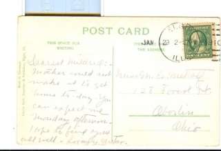 1910 LOWER LAKE LORDS PARK ELGIN IL Postcard  