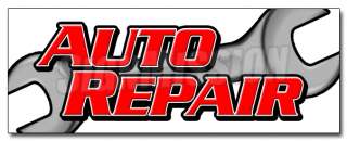 12 AUTO REPAIR DECAL sticker car shop mechanic signs fix equipment 