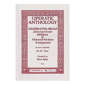    Operatic Anthology, Volume 3   Tenor (0073999258509) Books